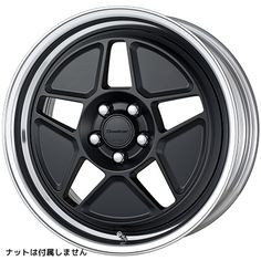 an image of a wheel that is black and chrome