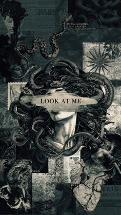 a collage of images with the words look at me