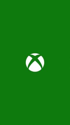 the xbox logo is shown on a green background with white letters and an x in the center