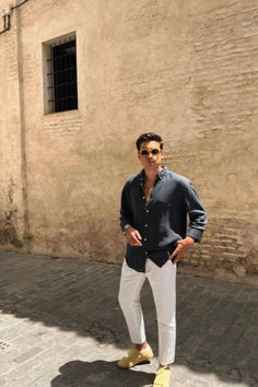 20% OFF using 'PINTEREST20' on all Sunglasses! Italian Mens Fashion, Wedding Outfit Men, Europe Outfits, Italy Outfits, Men Stylish Dress