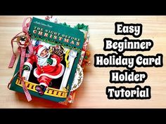 an easy beginner holiday card holder