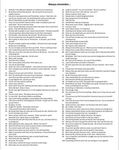 a printable checklist with the words and numbers on it