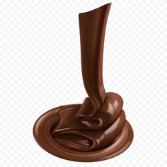 a chocolate liquid pouring out of a cup on top of a saucer, hd png