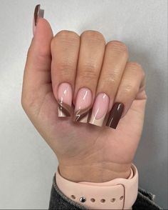 Easy Fall Nail Designs, Nude Polish, Nude Nail, Nude Nail Designs, Work Nails, Short Square Acrylic Nails, Acrylic Nails Coffin Pink, Long Square Acrylic Nails