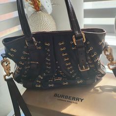 This Is A Vintage Burberry Brown And Gold Bag That Works Perfect For So Many Events Burberry Bags Handbags Black, Vintage Burberry Bag Lyst, Burberry Horseferry Bag, Vintage Brown Bag With Gold-tone Hardware, Vintage Burberry, Gold Bag, Burberry London, Burberry Bag, Burberry