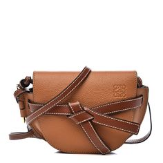 LOEWE Grained Calfskin Mini Gate Crossbody Bag Caramel Pecan Loewe Crossbody Bag, Loewe Gate Bag, Caramel Pecan, Handbag Outlet, Small Crossbody, Brown Suede, Luxury Handbags, Gold Hardware, Patch Pocket