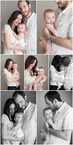 a collage of photos with people holding their babies