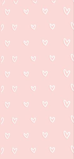 a pink background with white hearts on it