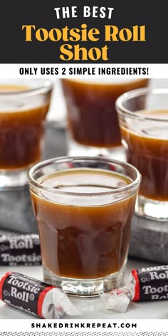 the best tootsie roll shot only uses 2 simple ingredients