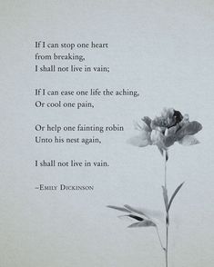 a black and white photo with a poem written in the bottom right corner, on top of a flower