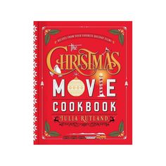 the christmas movie cookbook is shown