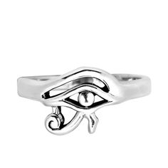 Band Ring Designs, Egyptian Eye Of Horus, Egyptian Eye, Hot Jewelry, Eye Of Horus, Silver Shop, Favorite Rings, Perfect Ring, Cute Jewelry