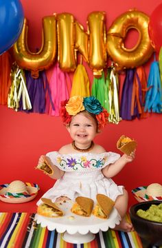 Taco Smash First Birthday, Cinco De Mayo First Birthday Girl, Mexican 1st Birthday Party Girl, Coco Birthday Party Ideas Girl, First Fiesta Birthday Girl, Taco First Birthday, Taco Twosday Birthday Girl, Taco Twosday, Mexican Birthday Parties