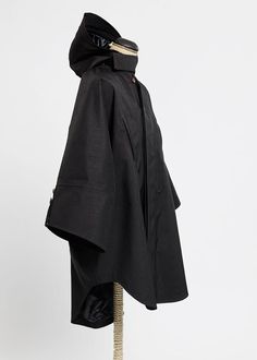 Raincho Unisex by Norwegian Rain / mixed black (via Selectism) English Eccentric, Poncho Fashion, Jacket Silhouette, Womens Outdoor Clothing, Cyberpunk Fashion, Iphone And Ipad