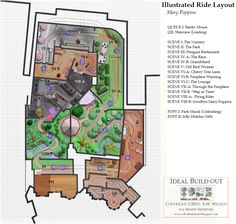 a map of the park and its surrounding area, with instructions for all areas to be built