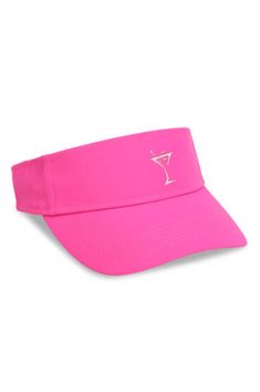 Hot Pink Small Fit Performance Visor - GolftiniHats & Visors Cute Golf Outfit, Golf Visor, Womens Golf, Girls Golf, Cap Fits, Summer Attire, Fitted Caps, Full Circle, Sporty Look