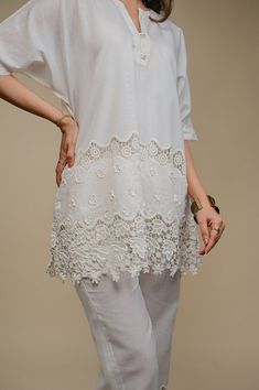 Cutwork Embroidery, Cream Fabric, Co Ord Set, Co Ords, Cut Work, Western Outfits, Co Ord, Body Size, Summer Season