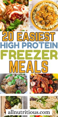 20 easy and delicious high protein freeze meals