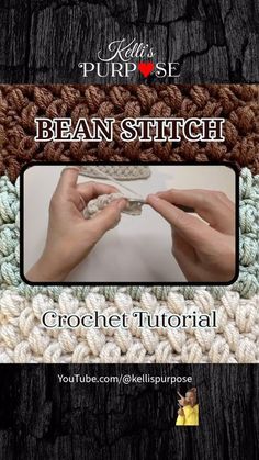 Kelli’s Purpose on Instagram: "Have you tried the Bean Stitch? This stitch provides a gorgeous thick texture, which is perfect for both kitchen and home decor items, blankets, hats and more. It is a one row repeat pattern, and ideal for beginners. I have both a video tutorial and a FREE written pattern to help you learn this stitch. See below for information. Comment: BEAN and I’ll send you the details. #beanstitch #beanstitchcrochet #beanstitchtutorial #beginnercrochet #beginnercrochettutorials #beginnercrocheter #beginnercrocheting #kellispurpose #crochetalong #crochettutorial #crochetfreepatterns #crochetfreetutorial #crochet #crocheting #howtocrochet #learntocrochet #howtobeanstitch" Bean Stitch, Repeat Pattern, Have You Tried, How To Crochet, Decor Items, Video Tutorial, You Tried, Home Decor Items, Blankets