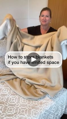 4.8K reactions · 783 shares | # 

💡 How to Store Blankets When You Have Limited Space💡

👉 Struggling to find space for your blankets in a small room? 🛏️

👉 Need a clever space-saving solution that also looks great? 🎯

Here’s a simple trick: roll your blanket and tuck the end in to form a long cushion. Place it on your bed alongside your pillows—it’s a stylish storage solution that doubles as extra decor!

No more bulky blankets taking up valuable space, and you get a cute cushion look. Win-win! 🙌

➡️ Perfect for keeping your space looking stylish and tidy!

Have you tried this space-saving hack? Let me know in the comments! 💬 | Heather Morris | Architect | Interiors | Home Organisation Folding Sheets, Easy Storage Hacks, Store Blankets, Home Safety Tips, Folding Techniques, Space Saving Hacks, Storing Blankets, Heather Morris, Long Cushion