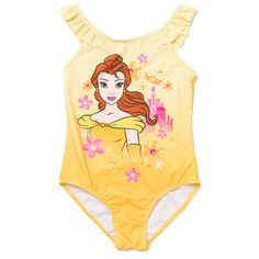 Disney Princess Tutu, Swim Gifts, Disney Princess Belle, Disney Princess Cinderella, Fashion Swimwear, Princess Belle, Princess Cinderella, Princess Girl, Girls Fleece