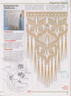 an article in spanish describing how to crochet with fringes and tassels