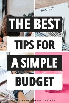 the best tips for a simple budget