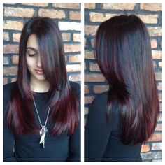 Colour For Straight Hair, Hair Colour For Straight Hair, Burgandy Hair, Underlights Hair, Hair Color Pictures, Hair Color Asian, Beauty Hair Color