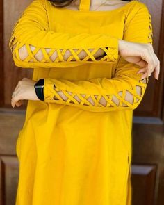 Sleeves Design For Kurti, Plazzo Designs, Design For Kurti, Styles For Summer, Women Trousers Design, Full Sleeves Design, Arte Aesthetic, Sewing Sleeves, Simple Frock Design