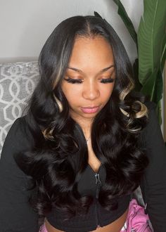 16 Inch Clip In Extensions, Body Wave Clip Ins, Silk Press With Clip Ins, Clip In Hairstyles, Clip In Hair Extensions Styles, Tape Ins, Styled Hair, Frontal Hairstyles, Beautiful Hairstyles