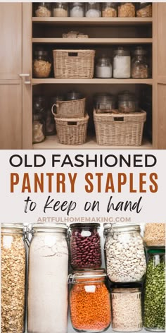 old fashioned pantry staples to keep on hand