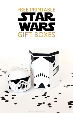 star wars printable gift boxes with the title free printable star wars gift boxes