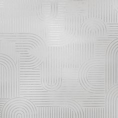 a white wallpaper with circles and lines on the bottom, as well as an abstract design