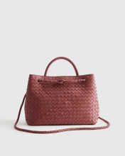 Italian Leather Handwoven Satchel 6 Months, Satchel, Dust Bag, Hand Weaving