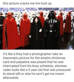 the star wars scene is featured in an article about how it looks like they are dressed up