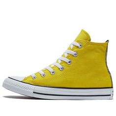 Converse Chuck Taylor All Star 568495C All Star Yellow, Shoes Yellow, Run Star Hike, Women's Converse, Black Gums, Yellow Shoes, University Blue, Converse Chuck Taylor All Star, Converse High Tops