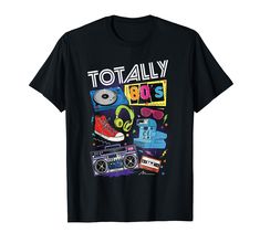 PRICES MAY VARY. Distressed 80s retro cool gift for men gift ideas for 1980's theme party. Retro 80s gift tee for women, kids, gen x, gen y. Funny retro 80s tee has vinyl turntable cassette dj breakdance boombox, vintage1980's camera and sneakers with beach sunglasses. Funny totally 80s retro 1980s gift gets laughs for retro men and retro women that love music and 1980s elements like breakdancers, cassette boombox, vinyl spinning dj's. Urban 1980's cool urban rainbow design for men, women, kids Retro Graphic Print T-shirt For Birthday, 80s Retro Party, 80s Tshirts, 80s Humor, Black 80s, 1980s Party, 80s Party Outfits, Totally 80s, 80s Tees