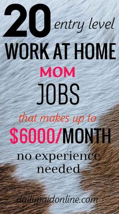 the words work at home high paying jobs that makes up to $ 400 / month no experience needed