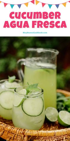 cucumber agua fresca is an easy and delicious drink for summer