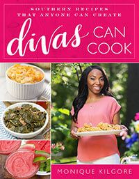 a woman holding a plate with food on it and the title, dawas can cook