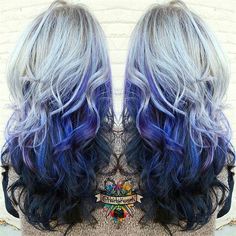 Galaxy Hair Color, Silver Ombre Hair, Dark Ombre Hair, Galaxy Hair, Ombre Hair Color, New Hair Colors, Mermaid Hair, Grunge Hair