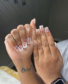 French Manicure Acrylic Nails, Simple Gel Nails, Exotic Nails, 13k Followers, Acrylic Nails Coffin Pink