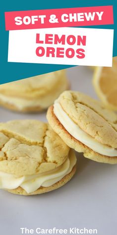 soft and chewy lemon oreos are the perfect treat for any party or celebration