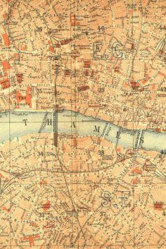 an old map of the city of london