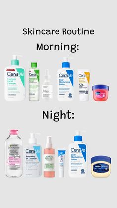 Skin Care Routine In Order, Morning Skin Care Products, Facial Skincare Routine, Skin Care Affordable, Skin Care Products Wishlist, Sink Care Routine, Sinkcare Routine, Skin Care Morning Routine Skincare, Night Skin Routine Skincare