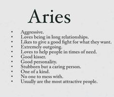 an article about aries in english with some writing on the front and back side