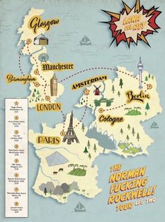 an illustrated map of the uk with all its major cities and towns, including london, edinburgh, manchester, cambridge, westminster