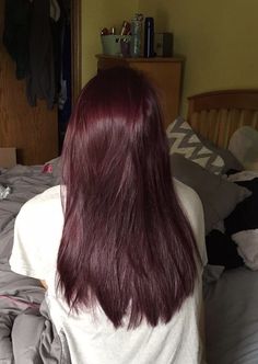 Wine Hair Color, Black Red Hair, Hairstyles Black Hair, Wine Red Hair, Wine Hair, Red Hair Inspo, Cherry Hair, Popular Hair