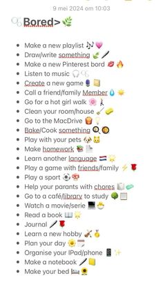 Things To Do To Keep Busy, What To Do When Your Bored In School, Easy Thing To Do When Your Bored, What To Do At School When Bored, Things To Do When Bored At Home By Yourself, Things To Do At 3 Am, Things To Do When Bored In Summer, Things To Do When Bored List, Preppy Glow Up