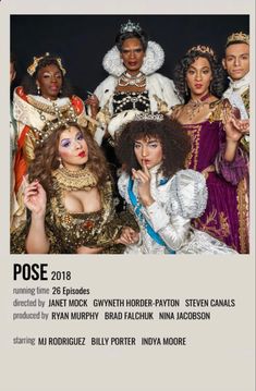 an advertisement for the upcoming show, pose